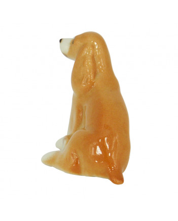 LOMONOSOV IMPERIAL PORCELAIN FIGURINE DOG SPANIEL APRICOT