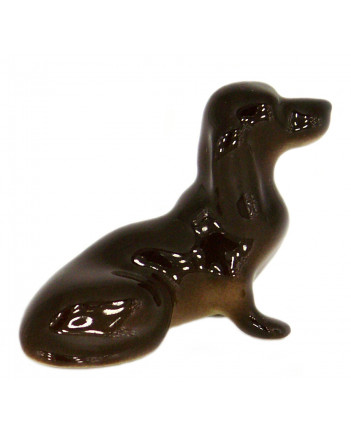 LOMONOSOV IMPERIAL PORCELAIN FIGURINE DOG DACHSHUND  PUPPY