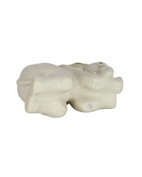 LOMONOSOV IMPERIAL PORCELAIN FIGURINE ELEPHANT BABY SLEEPING