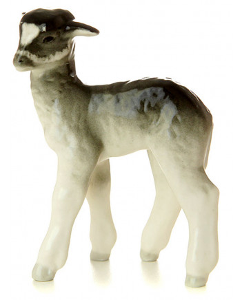 LOMONOSOV IMPERIAL PORCELAIN FIGURINE LAMB