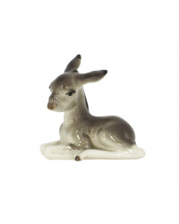LOMONOSOV IMPERIAL PORCELAIN FIGURINE DONKEY SITTING