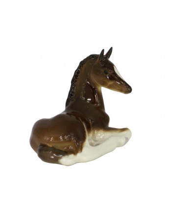 LOMONOSOV IMPERIAL PORCELAIN FIGURINE HORSE BROWN