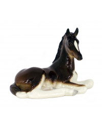 LOMONOSOV IMPERIAL PORCELAIN FIGURINE HORSE BROWN