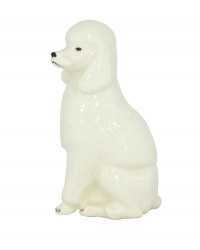 LOMONOSOV IMPERIAL PORCELAIN FIGURINE DOG KING POODLE