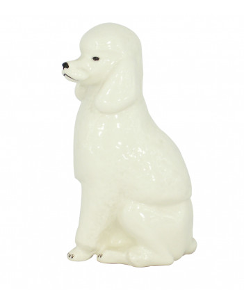 LOMONOSOV IMPERIAL PORCELAIN FIGURINE DOG KING POODLE