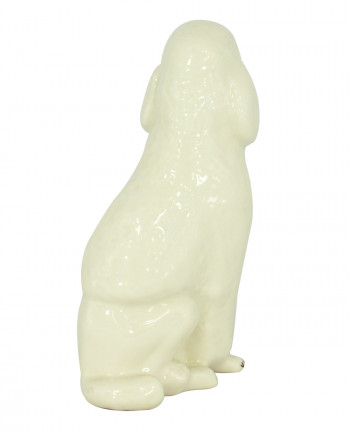 LOMONOSOV IMPERIAL PORCELAIN FIGURINE DOG KING POODLE