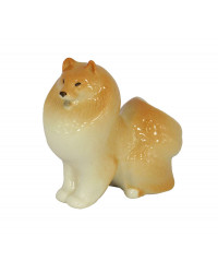 LOMONOSOV IMPERIAL PORCELAIN FIGURINE DOG POMERANIAN DWARF-SPITZ