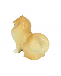 LOMONOSOV IMPERIAL PORCELAIN FIGURINE DOG POMERANIAN DWARF-SPITZ