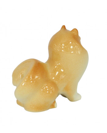 LOMONOSOV IMPERIAL PORCELAIN FIGURINE DOG POMERANIAN DWARF-SPITZ