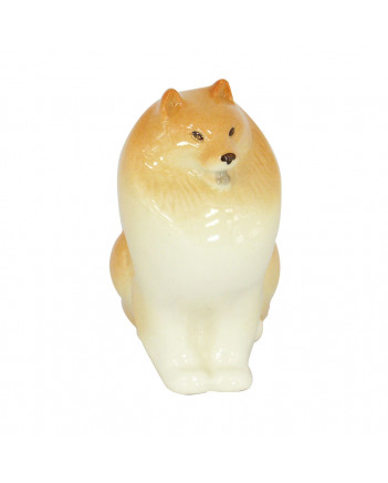 LOMONOSOV IMPERIAL PORCELAIN FIGURINE DOG POMERANIAN DWARF-SPITZ