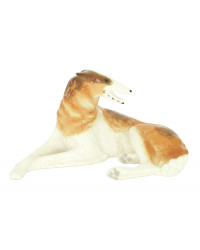 LOMONOSOV IMPERIAL PORCELAIN FIGURINE DOG BORZOI GREYHOUND WOLFHOUND 