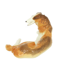 LOMONOSOV IMPERIAL PORCELAIN FIGURINE DOG BORZOI GREYHOUND WOLFHOUND 