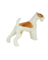 LOMONOSOV IMPERIAL PORCELAIN FIGURINE DOG FOX TERRIER