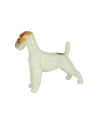 LOMONOSOV IMPERIAL PORCELAIN FIGURINE DOG FOX TERRIER COARSE-HAIRED