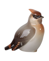 LOMONOSOV IMPERIAL PORCELAIN FIGURINE BIRD WAXWING #1