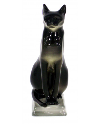 LOMONOSOV IMPERIAL PORCELAIN FIGURINE CAT EGYPTIAN 