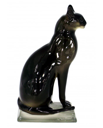 LOMONOSOV IMPERIAL PORCELAIN FIGURINE CAT EGYPTIAN 