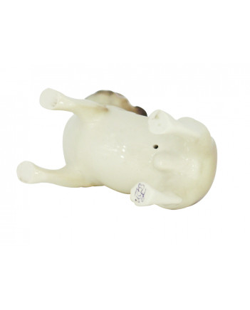 LOMONOSOV IMPERIAL PORCELAIN FIGURINE DOG PUG STANDING