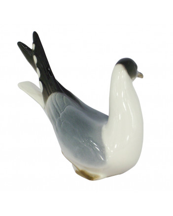 LOMONOSOV IMPERIAL PORCELAIN FIGURINE BIRD BLACK-HEADED SEAGULL 