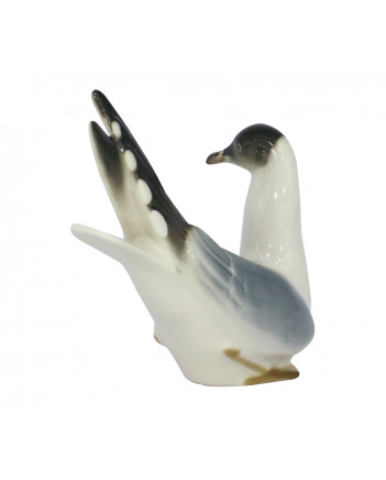LOMONOSOV IMPERIAL PORCELAIN FIGURINE BIRD BLACK-HEADED SEAGULL 