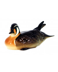 LOMONOSOV IMPERIAL PORCELAIN FIGURINE BIRD BAIKAL DUCK #2