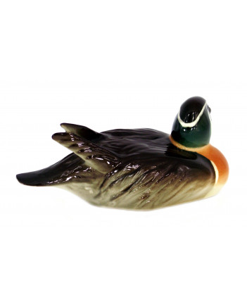 LOMONOSOV IMPERIAL PORCELAIN FIGURINE BIRD BAIKAL DUCK #2
