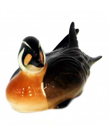 LOMONOSOV IMPERIAL PORCELAIN FIGURINE BIRD BAIKAL DUCK #2