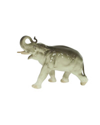 LOMONOSOV IMPERIAL PORCELAIN FIGURINE ELEPHANT RUNNING