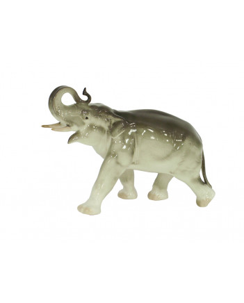 LOMONOSOV IMPERIAL PORCELAIN FIGURINE ELEPHANT RUNNING