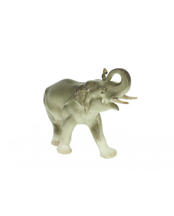 LOMONOSOV IMPERIAL PORCELAIN FIGURINE ELEPHANT RUNNING