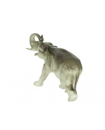 LOMONOSOV IMPERIAL PORCELAIN FIGURINE ELEPHANT RUNNING