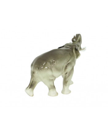 LOMONOSOV IMPERIAL PORCELAIN FIGURINE ELEPHANT RUNNING