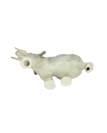 LOMONOSOV IMPERIAL PORCELAIN FIGURINE ELEPHANT RUNNING