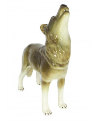 LOMONOSOV IMPERIAL PORCELAIN FIGURINE WOLF STANDING