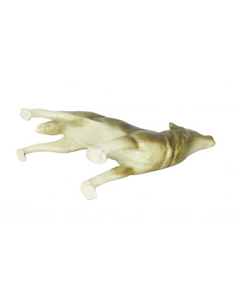 LOMONOSOV IMPERIAL PORCELAIN FIGURINE WOLF STANDING