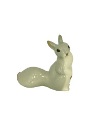 LOMONOSOV IMPERIAL PORCELAIN FIGURINE SQUIRREL IN WINTER