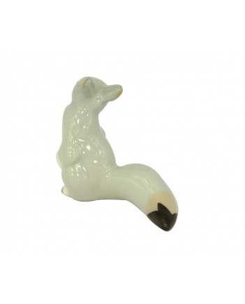 LOMONOSOV IMPERIAL PORCELAIN FIGURINE SQUIRREL IN WINTER