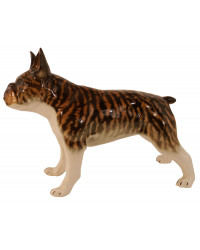 LOMONOSOV IMPERIAL PORCELAIN FIGURINE DOG FRENCH BULLDOG