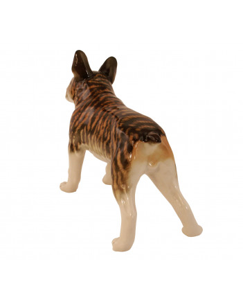 LOMONOSOV IMPERIAL PORCELAIN FIGURINE DOG FRENCH BULLDOG