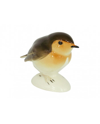 LOMONOSOV IMPERIAL PORCELAIN FIGURINE BIRD ROBIN BIG