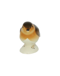 LOMONOSOV IMPERIAL PORCELAIN FIGURINE BIRD ROBIN SMALL