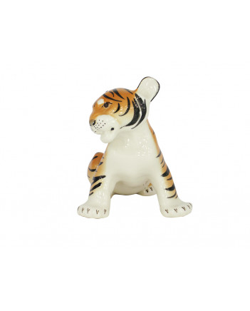 LOMONOSOV IMPERIAL PORCELAIN FIGURINE TIGER BABY
