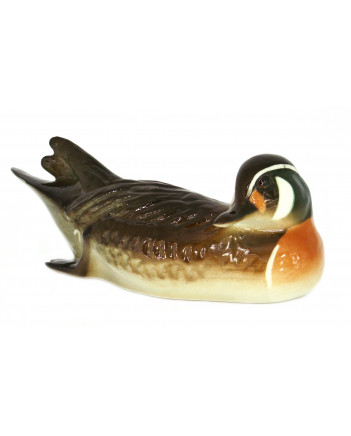 LOMONOSOV IMPERIAL PORCELAIN FIGURINE BIRD BAIKAL DUCK #1