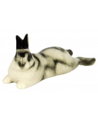 LOMONOSOV IMPERIAL PORCELAIN FIGURINE RABBIT EASTER BUNNY LAZY-BONES