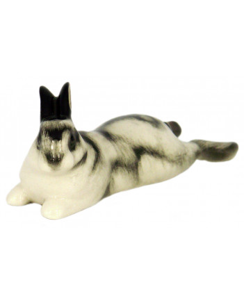 LOMONOSOV IMPERIAL PORCELAIN FIGURINE RABBIT EASTER BUNNY LAZY-BONES