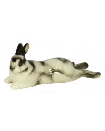 LOMONOSOV IMPERIAL PORCELAIN FIGURINE RABBIT EASTER BUNNY LAZY-BONES