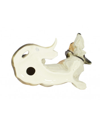 LOMONOSOV IMPERIAL PORCELAIN FIGURINE DOG BASSET HOUND
