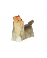 LOMONOSOV IMPERIAL PORCELAIN FIGURINE DOG YORKSHIRE TERRIER