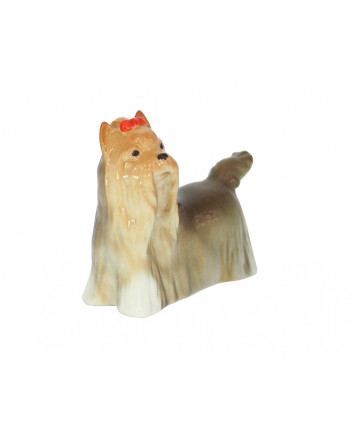 LOMONOSOV IMPERIAL PORCELAIN FIGURINE DOG YORKSHIRE TERRIER