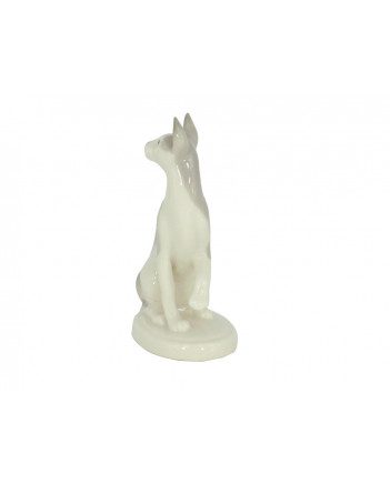 LOMONOSOV IMPERIAL PORCELAIN FIGURINE CAT GRAY SPHYNX